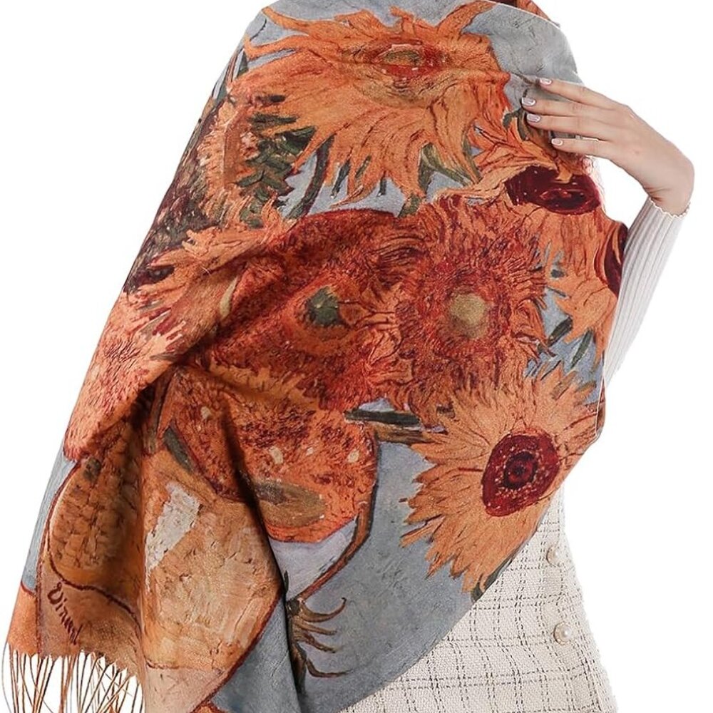Scarf Shawl Wraps for Women Pashmina Soft Cashmere Scarf Printed Large Blanket S - Picture 3 of 7